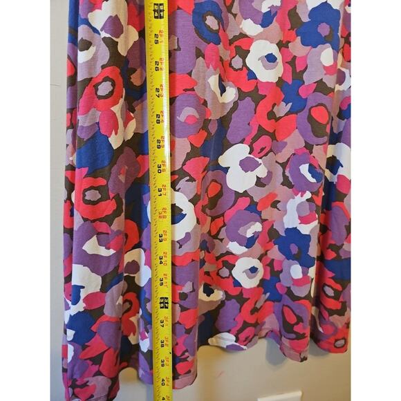 Boden Floral Short-Sleeve Dress Size 10 R Multi-Color - Picture 6 of 8